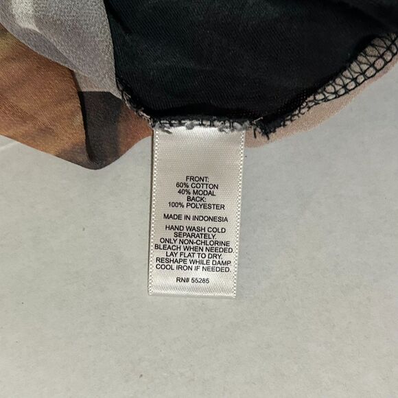 Y2K Express, Rock n Roll quote, sheer back, mosaic shirt, XS, grunge, glam rock - Picture 6 of 6